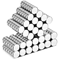 Wukong 105 piezas Imanes de nevera de cilindro de neodimio N52 (6 x 3mm) multiusos Junta de borrado en seco imanes…